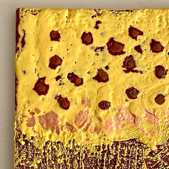 Digging Deep - Original Abstract Art Encaustic Wax Painting 8x10in Home Decor - Picture 7 of 12